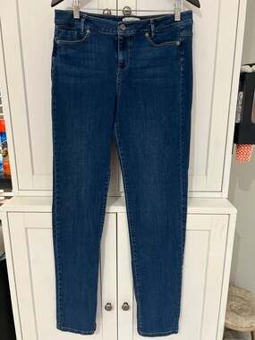 J.Jill Weender Straight Leg Denim Jeans Blue Medium Wash Size 10 Tall